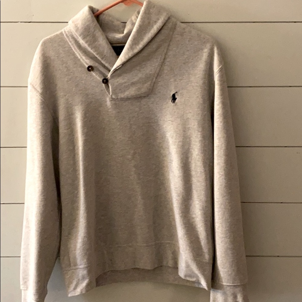 Polo by Ralph Lauren- Grey long sleeve pullover
